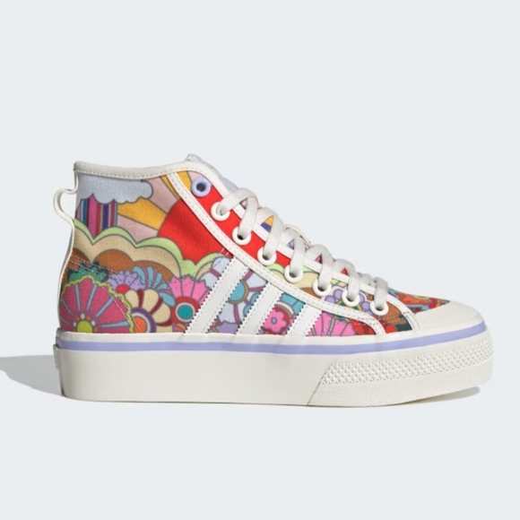 adidas Multicolor Graphic Platform Sneakers - Picture 1 of 11